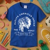 Mohawk Tribe Native American Indian Pride Respect Love Great Gift Kids T-Shirt thumb 3