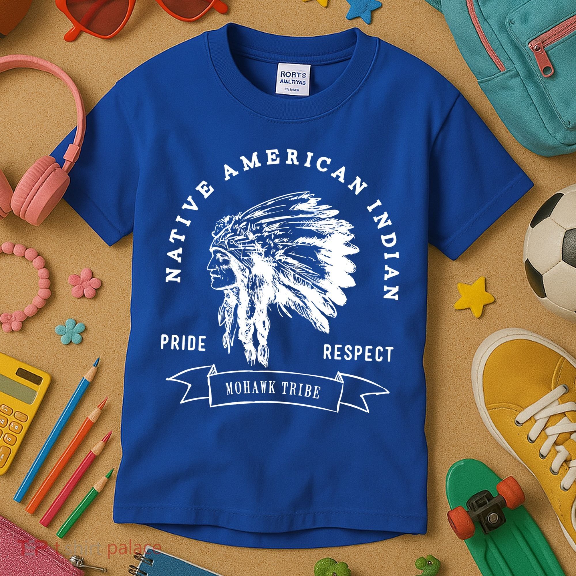 Mohawk Tribe Native American Indian Pride Respect Love Great Gift Kids T-Shirt