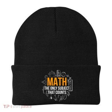 Math The Only Subject That Counts Math Teacher Science Math Meaningful Gift Beanie