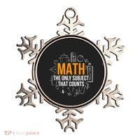 Math The Only Subject That Counts Math Teacher Science Math Meaningful Gift Ornament thumb 0