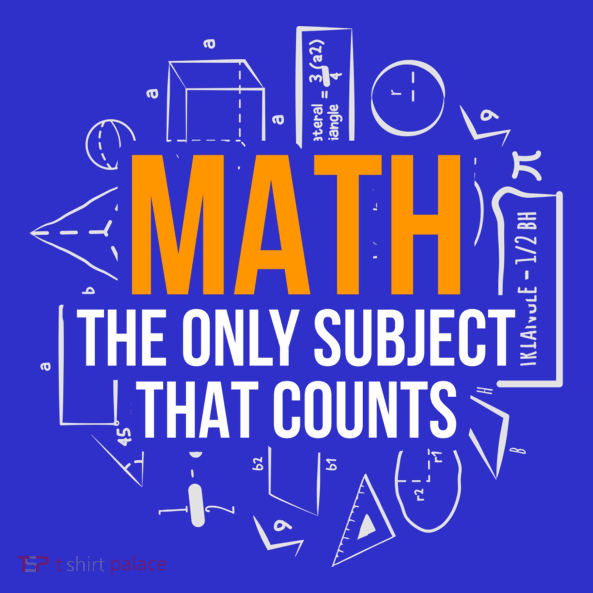 Math The Only Subject That Counts Math Teacher Science Math Meaningful Gift Tank Top