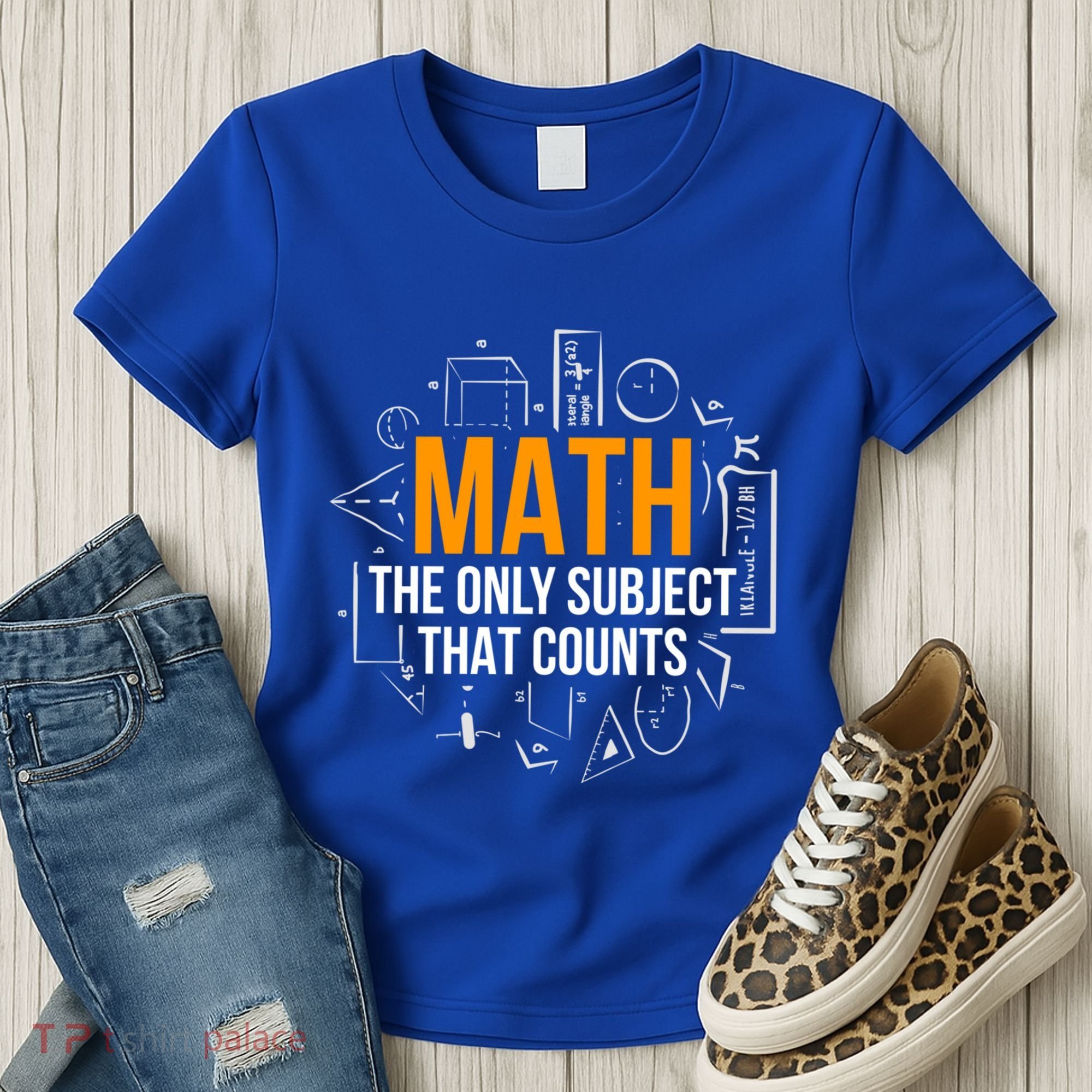Math The Only Subject That Counts Math Teacher Science Math Meaningful Gift Women's T-Shirt