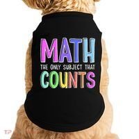 Math The Only Subject That Counts Happy 100 Days Of School Doggie Tank thumb 0