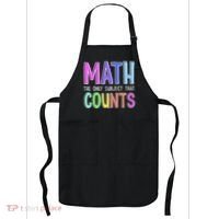 Math The Only Subject That Counts Happy 100 Days Of School Apron thumb 0