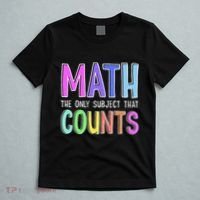 Math The Only Subject That Counts Happy 100 Days Of School T-Shirt thumb 5