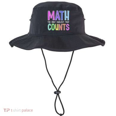 Math The Only Subject That Counts Happy 100 Days Of School Bucket Hat