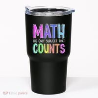 Math The Only Subject That Counts Happy 100 Days Of School Tumbler thumb 0