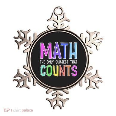 Math The Only Subject That Counts Happy 100 Days Of School Ornament