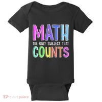 Math The Only Subject That Counts Happy 100 Days Of School Baby Bodysuit thumb 0