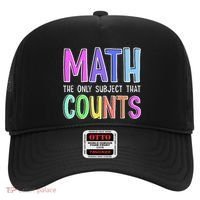 Math The Only Subject That Counts Happy 100 Days Of School Hat thumb 0
