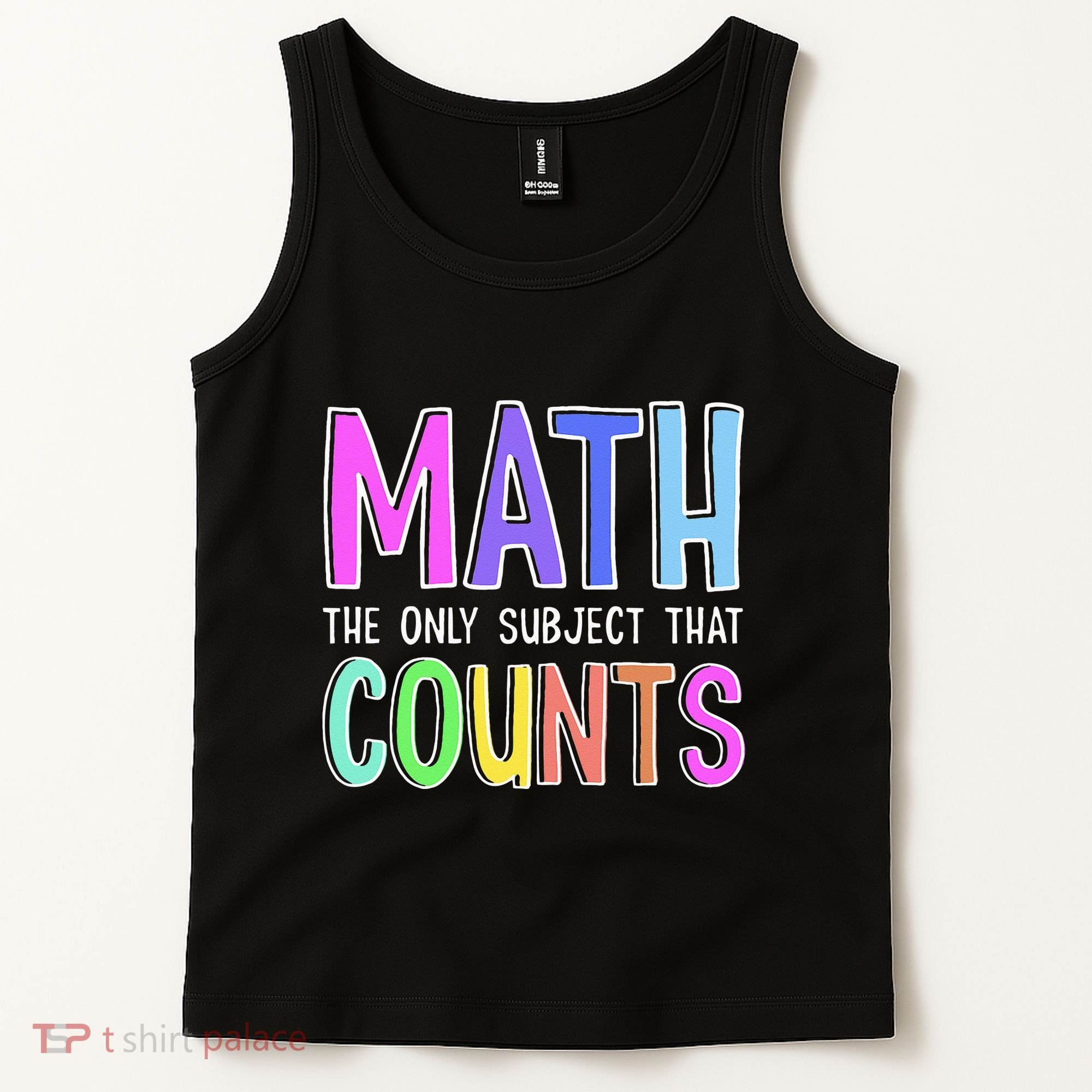 Math The Only Subject That Counts Happy 100 Days Of School Tank Top