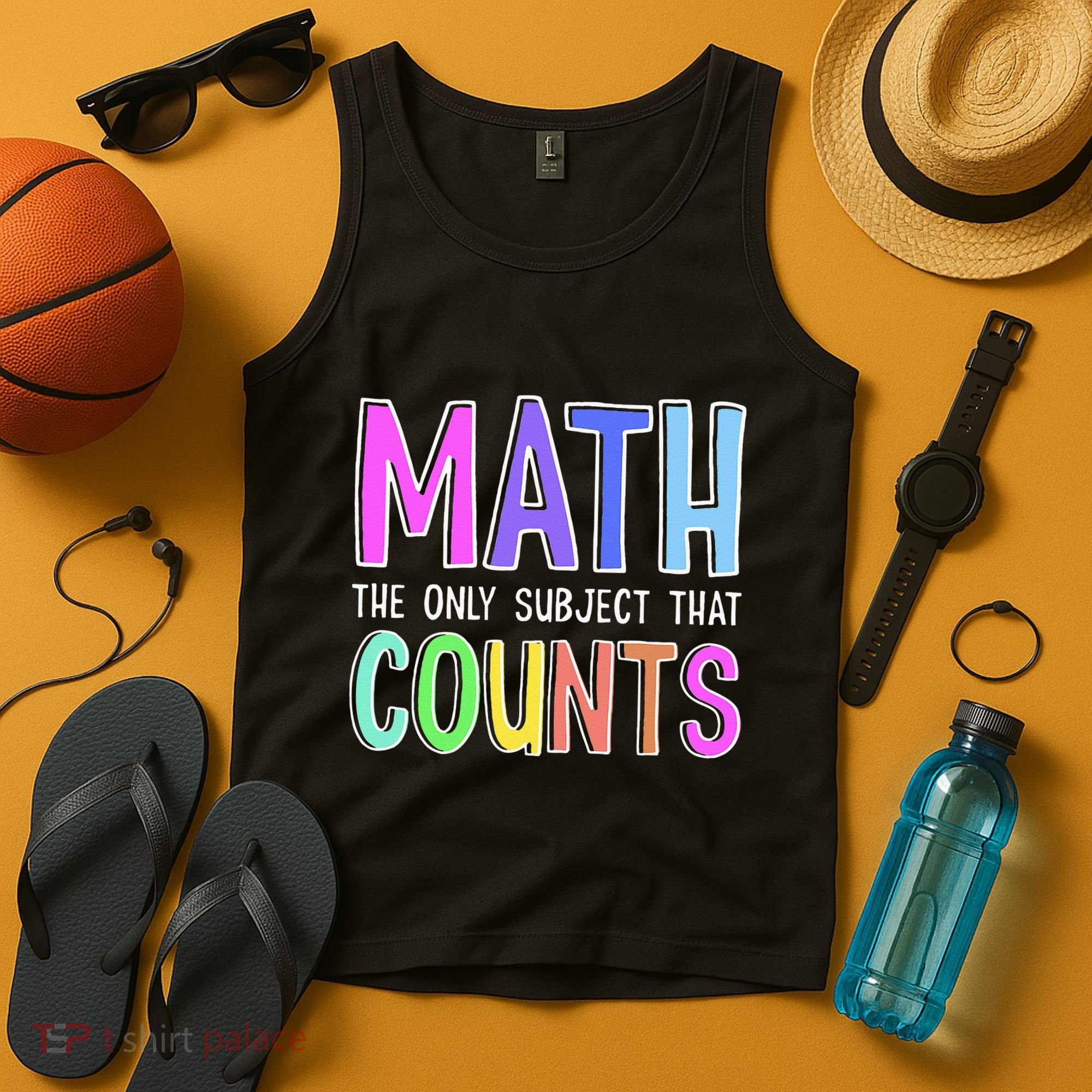 Math The Only Subject That Counts Happy 100 Days Of School Tank Top
