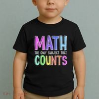 Math The Only Subject That Counts Happy 100 Days Of School Toddler T-Shirt thumb 2