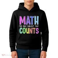 Math The Only Subject That Counts Happy 100 Days Of School Kids Hoodie thumb 4