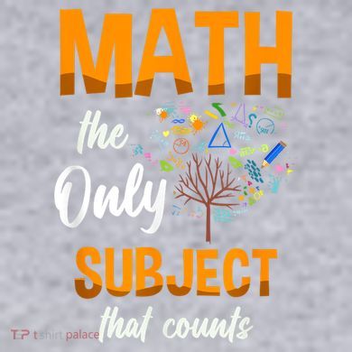 Math The Only Subject That Counts Mathematician Subject Women's Racerback Cropped Tank
