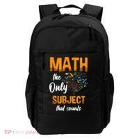 Math The Only Subject That Counts Mathematician Subject Backpack thumb 0