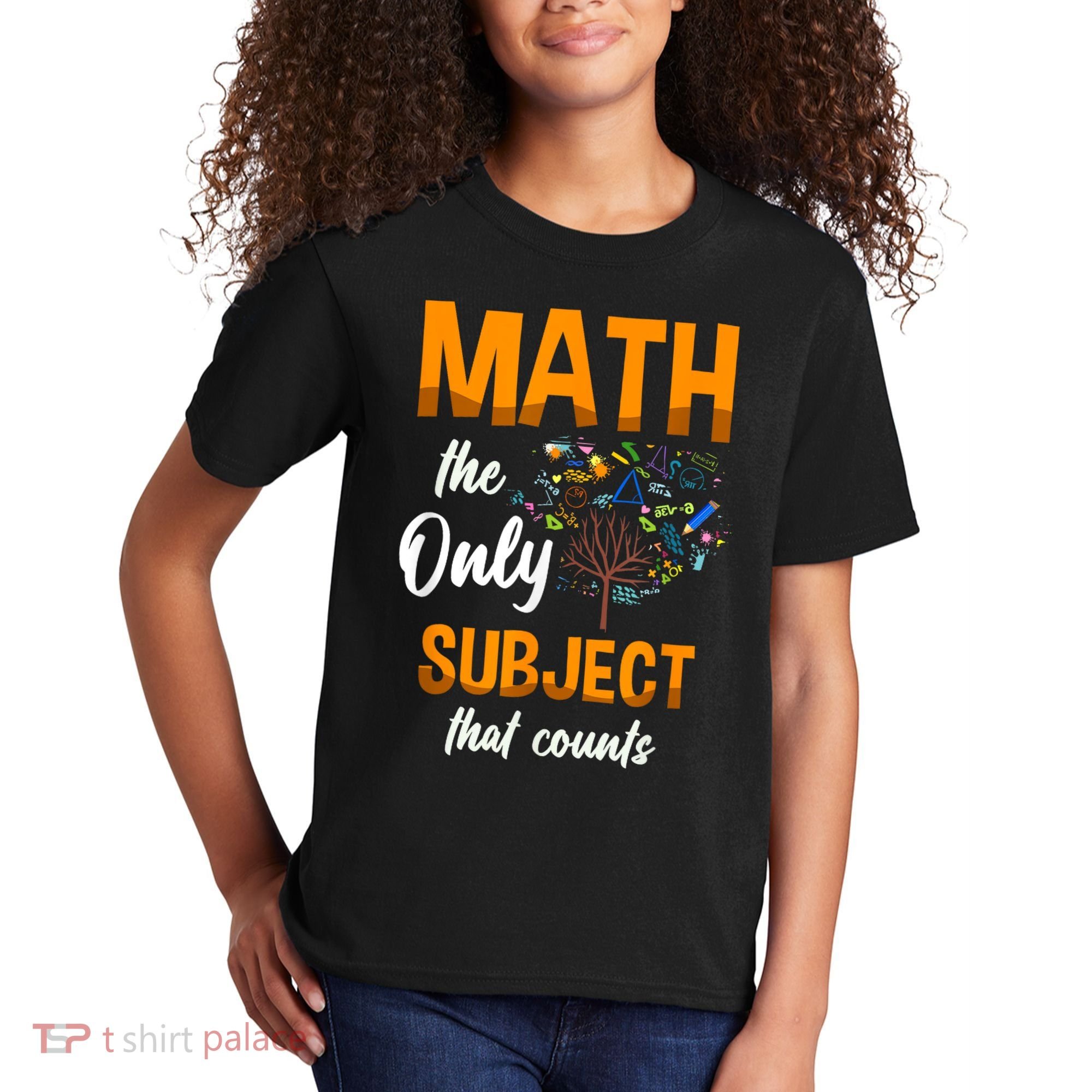 Math The Only Subject That Counts Mathematician Subject Kids T-Shirt