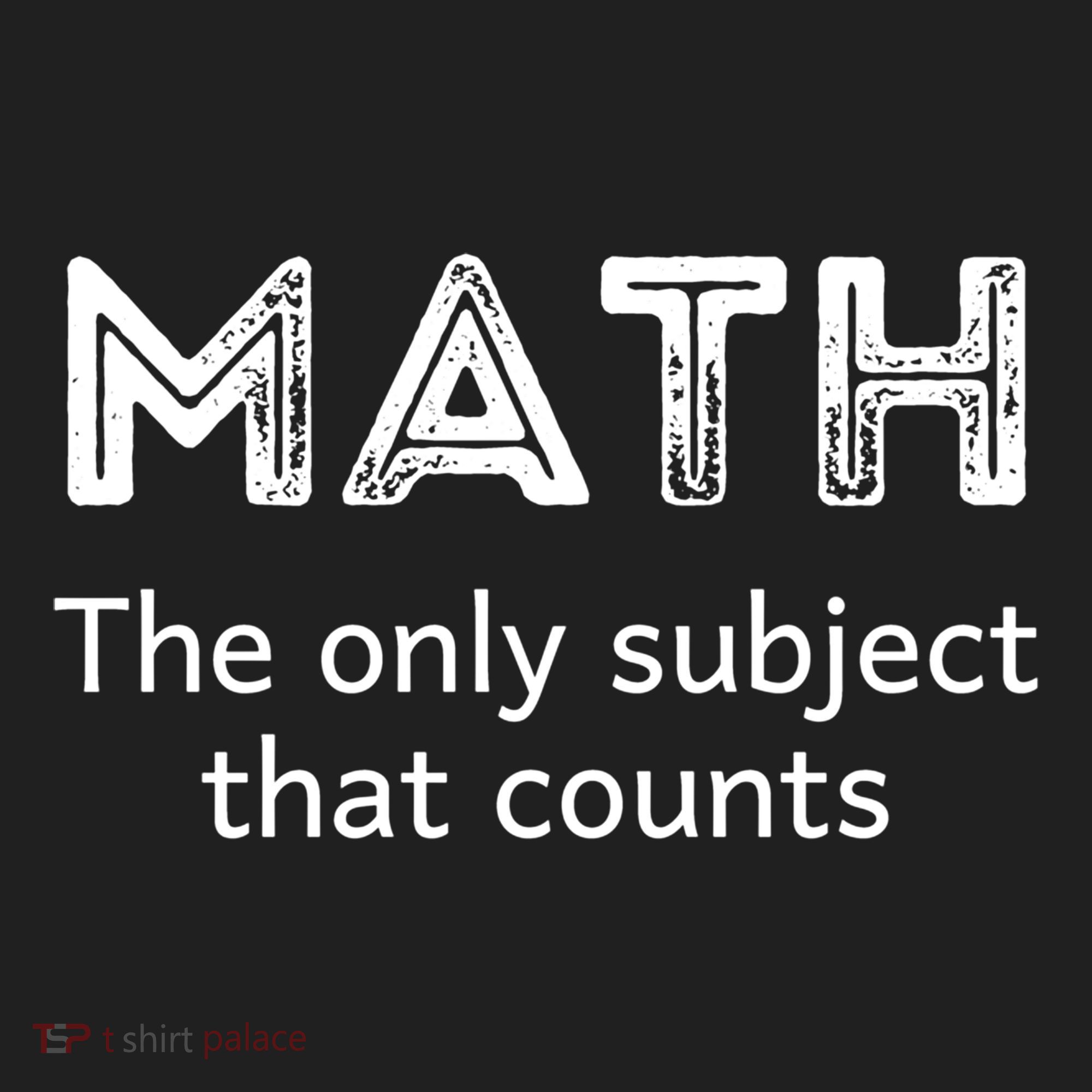 Math The Only Subject That Counts Funny Math Teacher Puns Gift Golf Towel