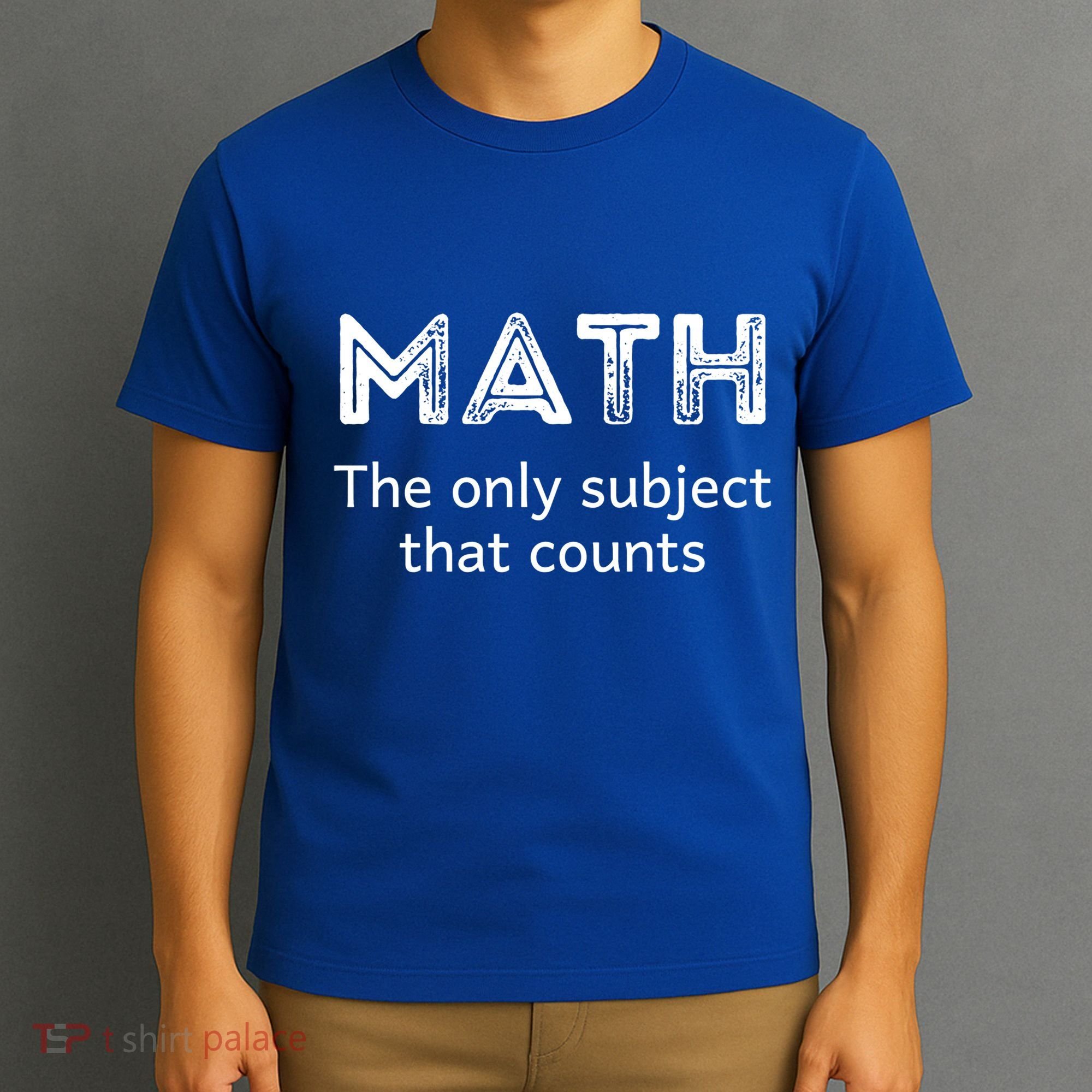 Math The Only Subject That Counts Funny Math Teacher Puns Gift T-Shirt