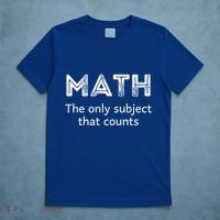 Math The Only Subject That Counts Funny Math Teacher Puns Gift T-Shirt thumb 5