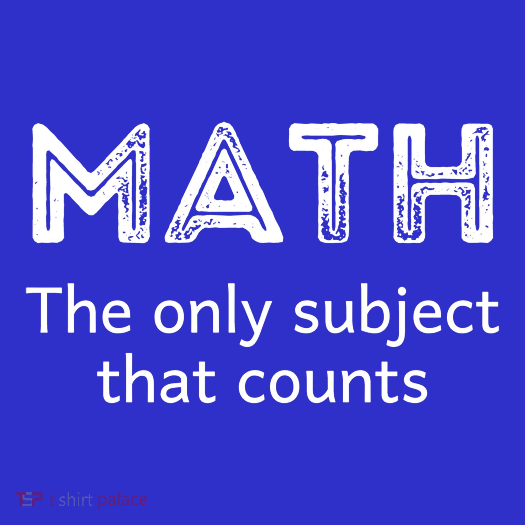 Math The Only Subject That Counts Funny Math Teacher Puns Gift Tumbler