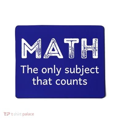 Math The Only Subject That Counts Funny Math Teacher Puns Gift Mousepad