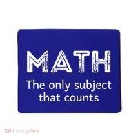 Math The Only Subject That Counts Funny Math Teacher Puns Gift Mousepad thumb 0