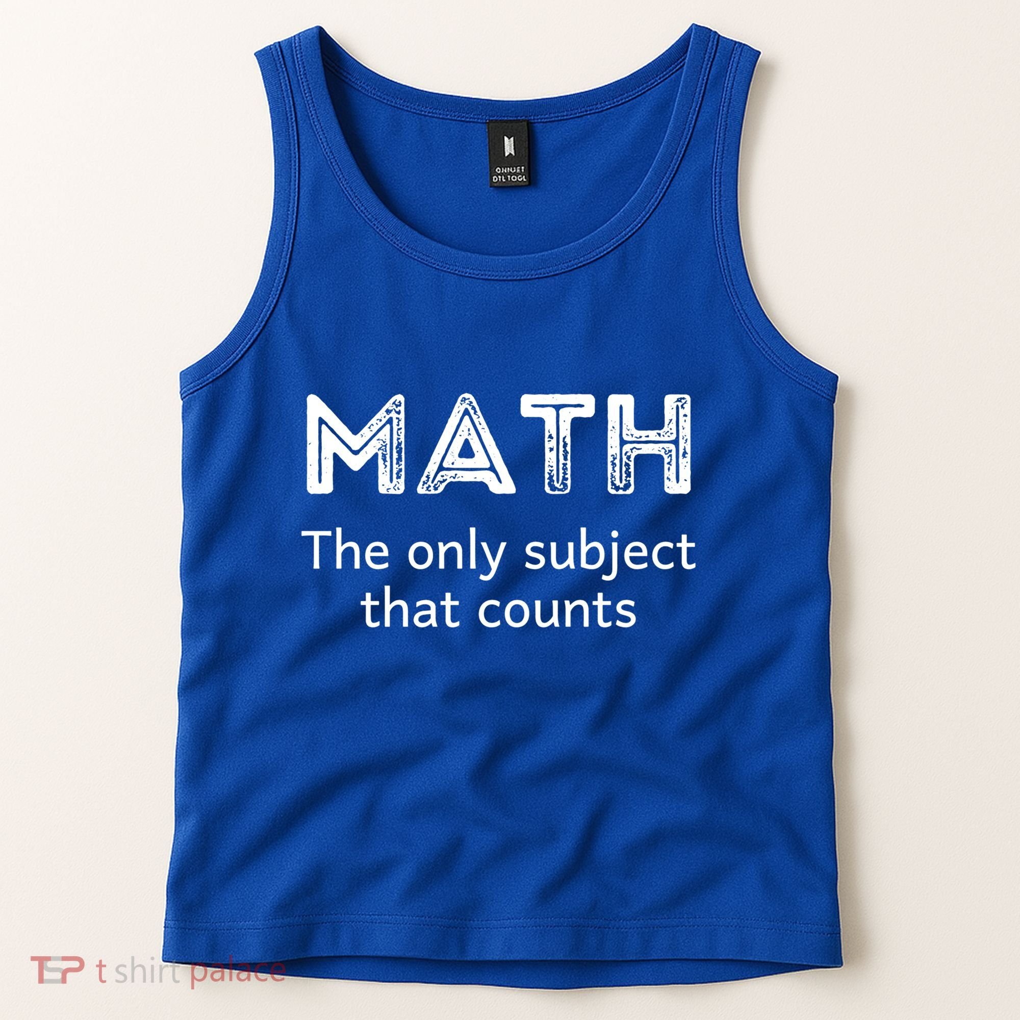 Math The Only Subject That Counts Funny Math Teacher Puns Gift Tank Top