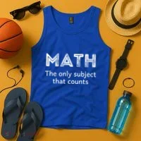 Math The Only Subject That Counts Funny Math Teacher Puns Gift Tank Top thumb 4