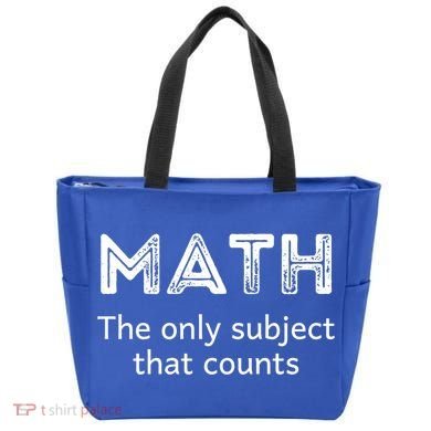 Math The Only Subject That Counts Funny Math Teacher Puns Gift Tote Bag
