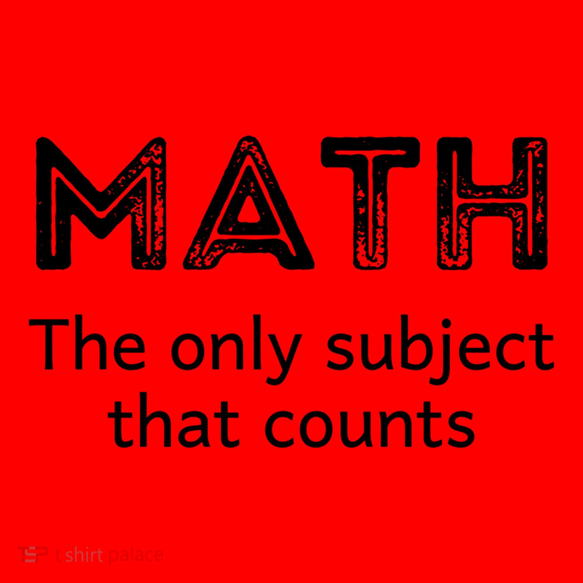 Math The Only Subject That Counts Funny Math Teacher Puns Gift Santa Hat