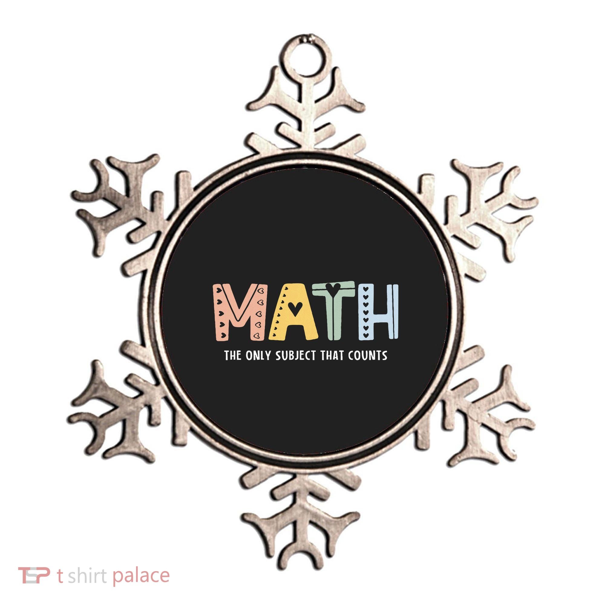 Math The Only Subject That Counts Cute Teacher Educator Ornament
