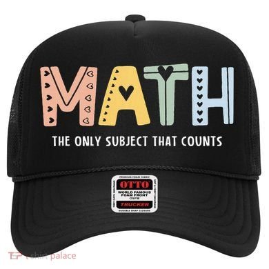 Math The Only Subject That Counts Cute Teacher Educator Hat