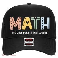 Math The Only Subject That Counts Cute Teacher Educator Hat thumb 0