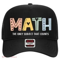 Math The Only Subject That Counts Cute Teacher Educator Hat thumb 0