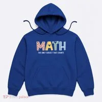 Math The Only Subject That Counts Cute Teacher Educator Hoodie thumb 0