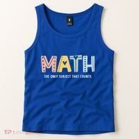 Math The Only Subject That Counts Cute Teacher Educator Tank Top thumb 2