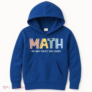 Math The Only Subject That Counts Cute Teacher Educator Kids Hoodie