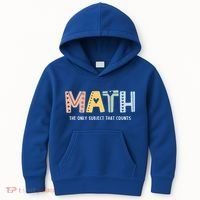 Math The Only Subject That Counts Cute Teacher Educator Kids Hoodie thumb 0