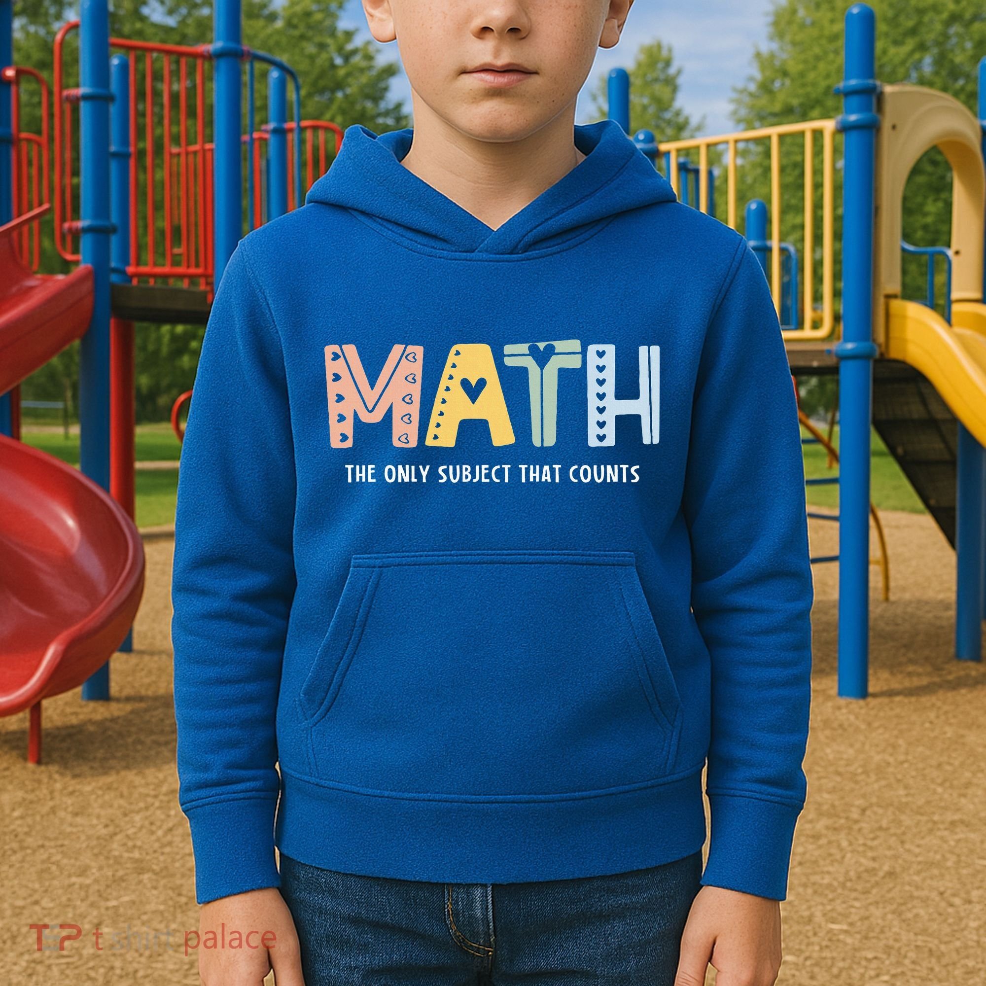Math The Only Subject That Counts Cute Teacher Educator Kids Hoodie
