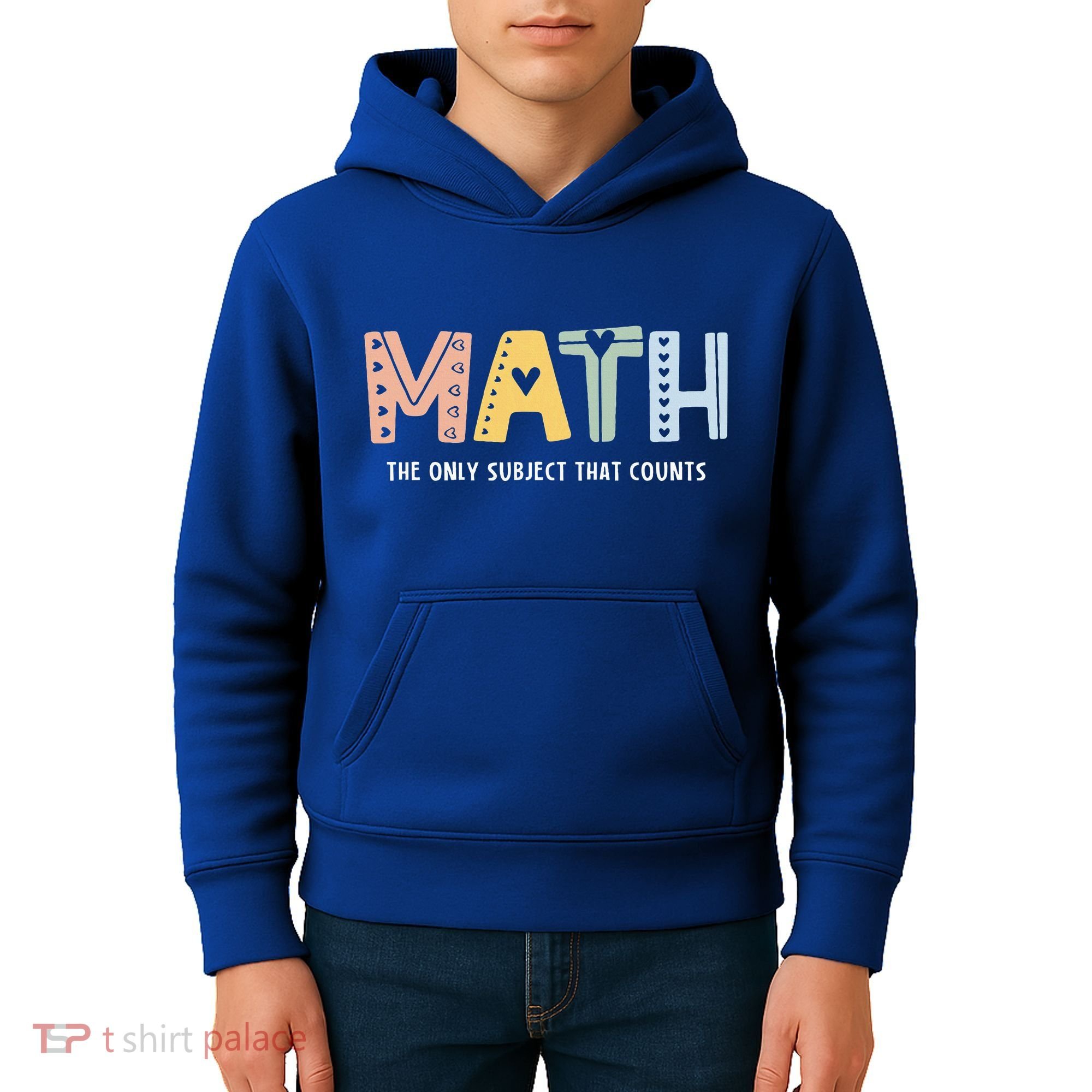 Math The Only Subject That Counts Cute Teacher Educator Kids Hoodie