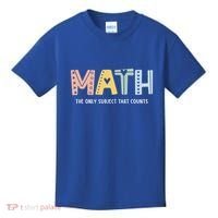 Math The Only Subject That Counts Cute Teacher Educator Kids T-Shirt thumb 0