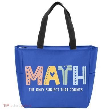 Math The Only Subject That Counts Cute Teacher Educator Tote Bag