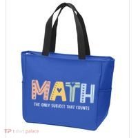 Math The Only Subject That Counts Cute Teacher Educator Tote Bag thumb 3