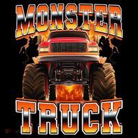 Monster Truck Offroad Flames 90s Bootleg Style Coffee Mug thumb 5