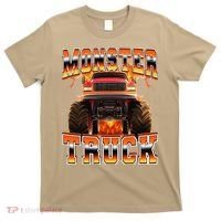 Monster Truck Offroad Flames 90s Bootleg Style T-Shirt thumb 0