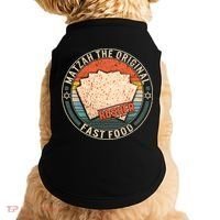 Matzah The Original Fast Food Kosher Jewish Seder Passover Great Gift Doggie Tank thumb 0