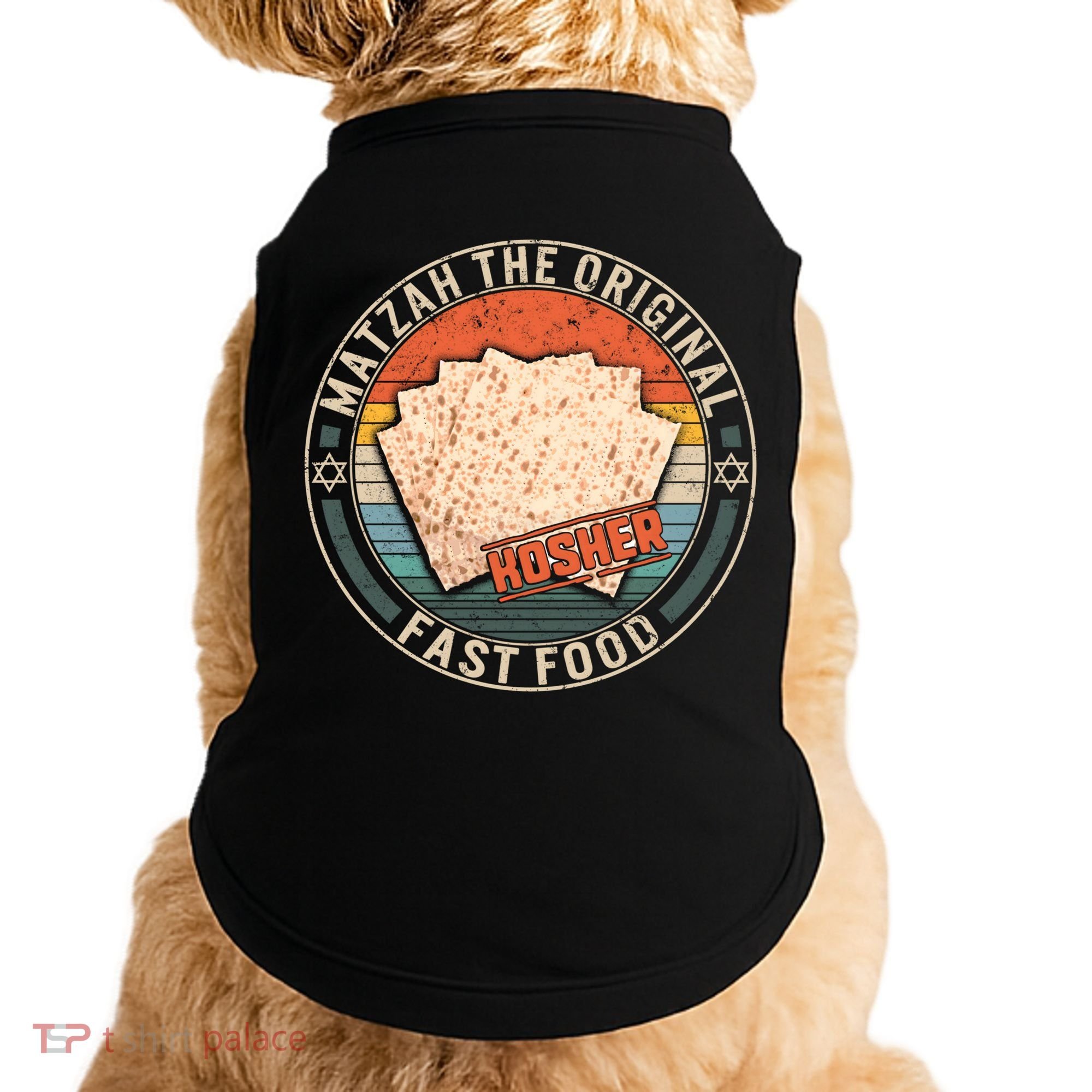 Matzah The Original Fast Food Kosher Jewish Seder Passover Great Gift Doggie Tank