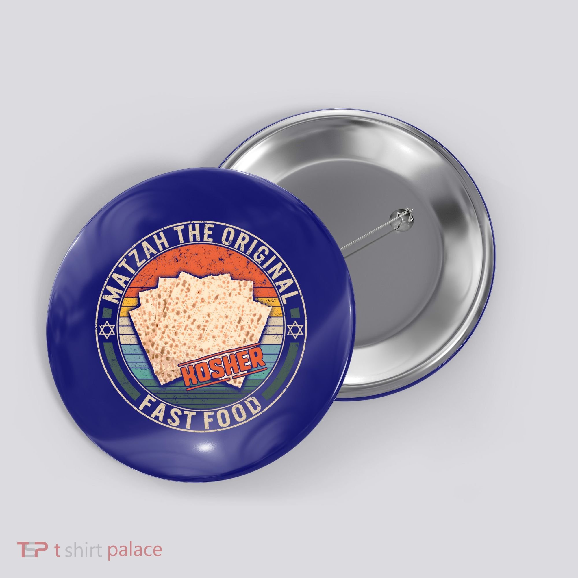 Matzah The Original Fast Food Kosher Jewish Seder Passover Great Gift Button