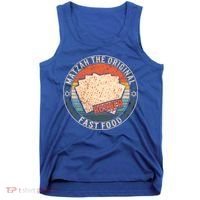Matzah The Original Fast Food Kosher Jewish Seder Passover Great Gift Tank Top thumb 0